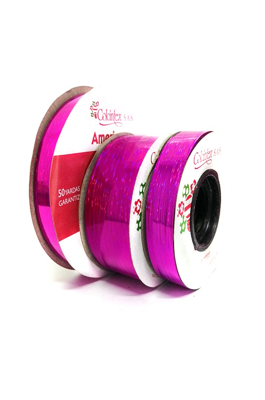 Cinta Holográfica Linea Fuscia