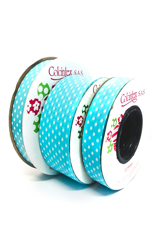 Cinta Impresa Sencilla Azul Cielo