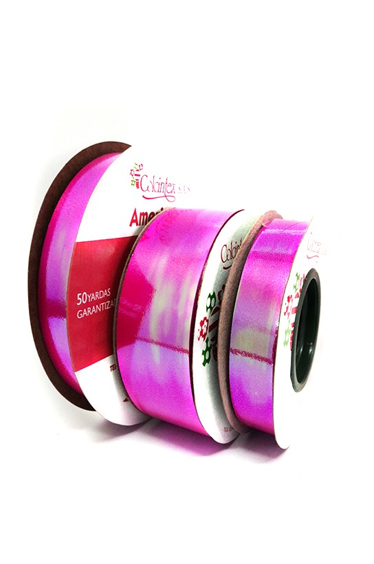 Cinta Irizada Fucsia