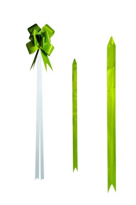 Moño Mágico Cinta Solida Verde Limón