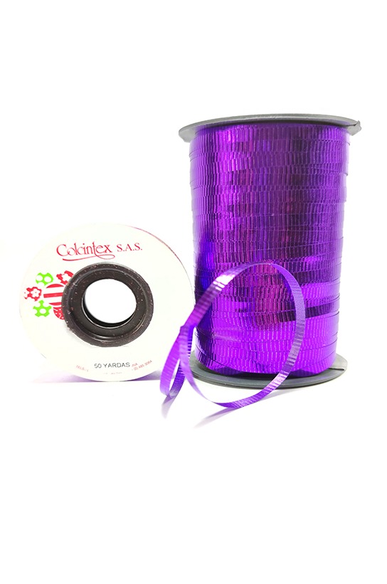 Cinta Corrugada Metalizada Morada