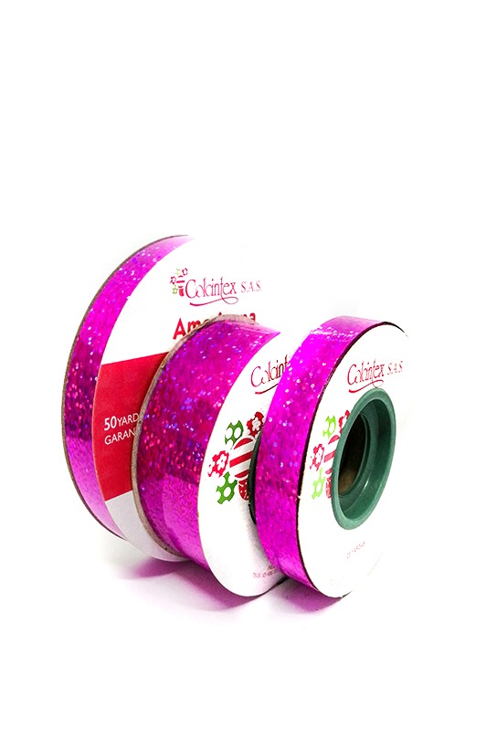 Cinta Holografica Fucsia