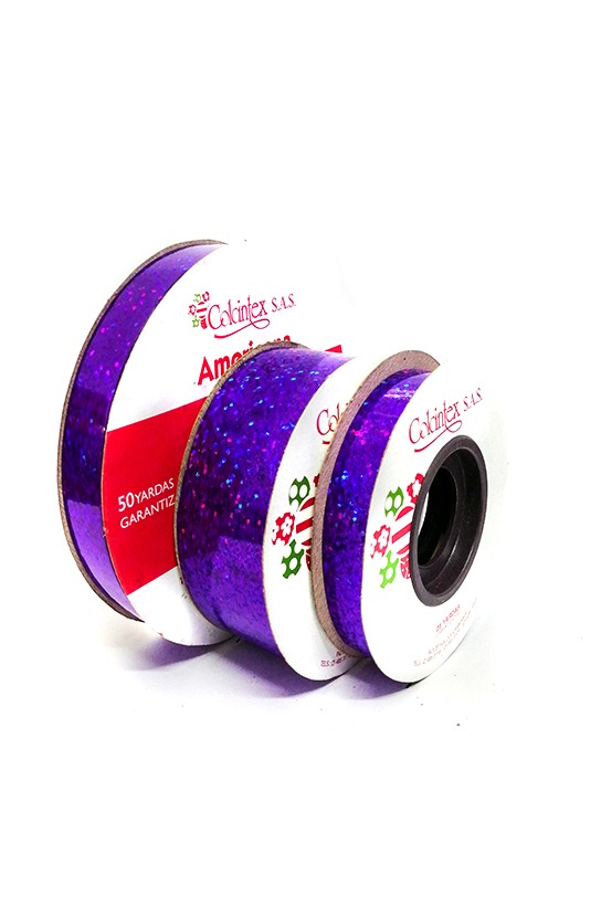 Cinta Holografica Morado