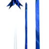 Moño Mágico Cinta Holografica Linea Azul
