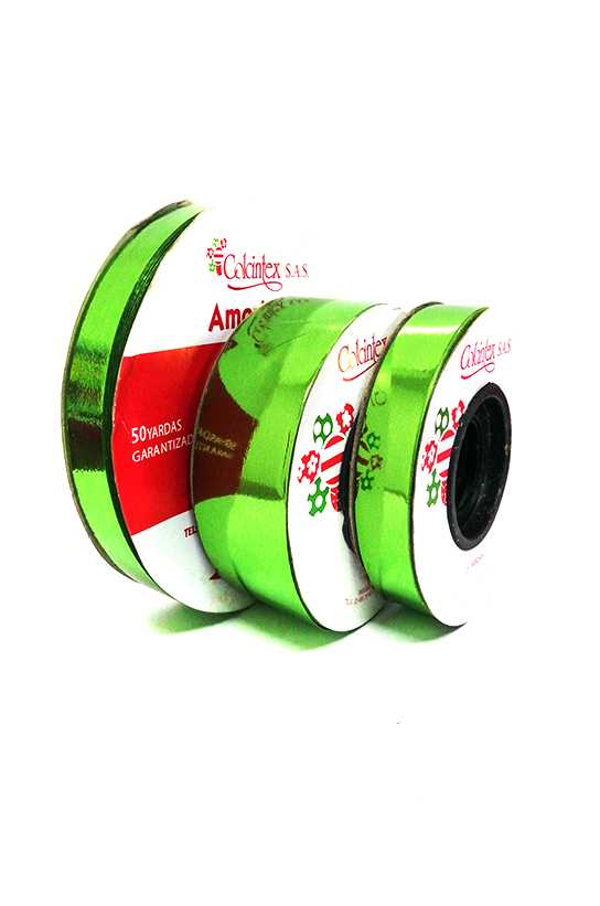 Cinta Metalizada Verde Limon