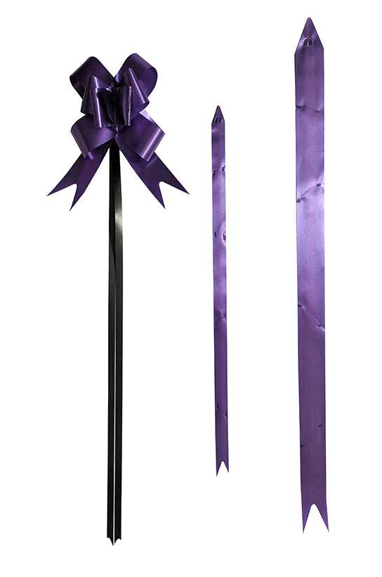 Moño Mágico Cinta Solida Morado