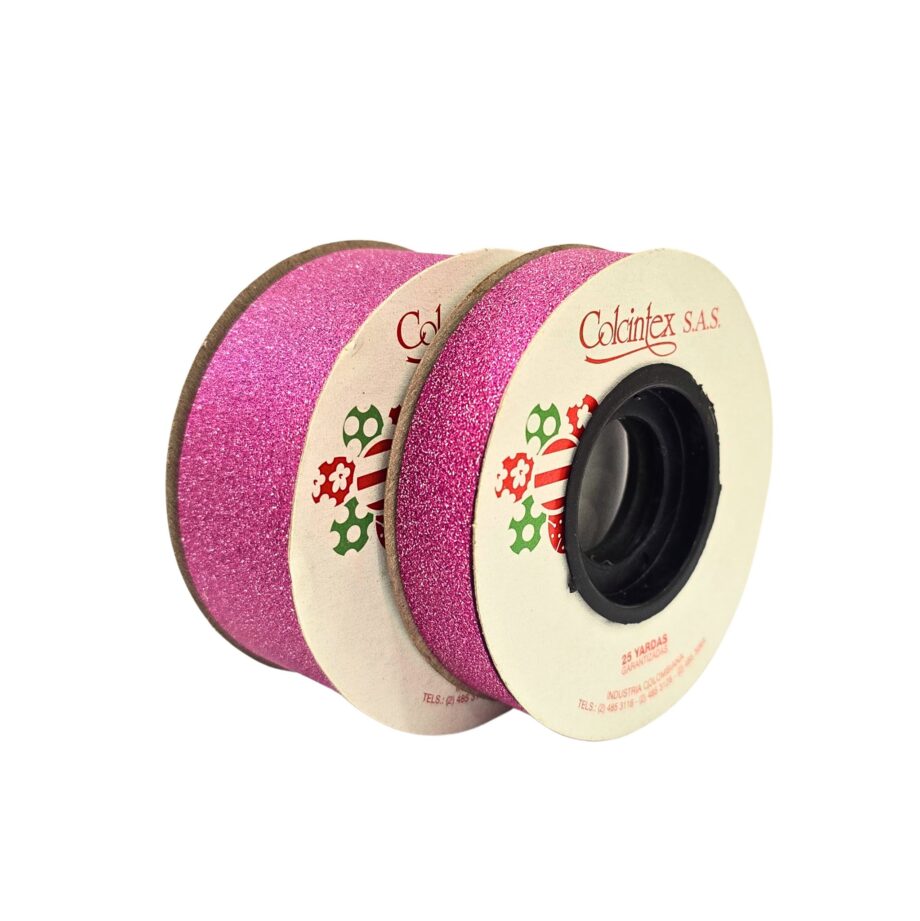 Cinta Escarchada Fucsia